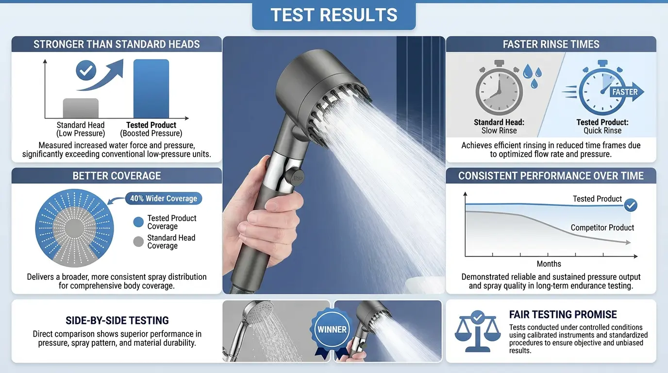 Before and after water flow comparison